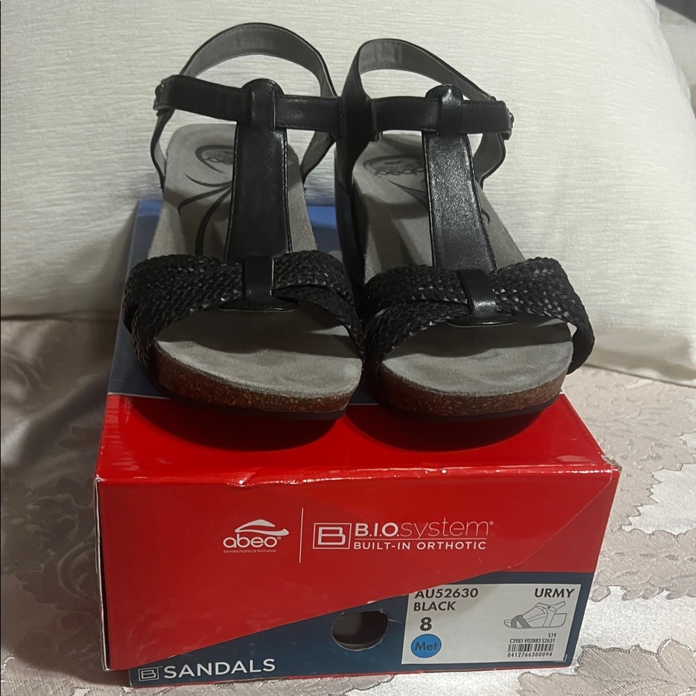 Abeo Black Orthotic Women's Sandals